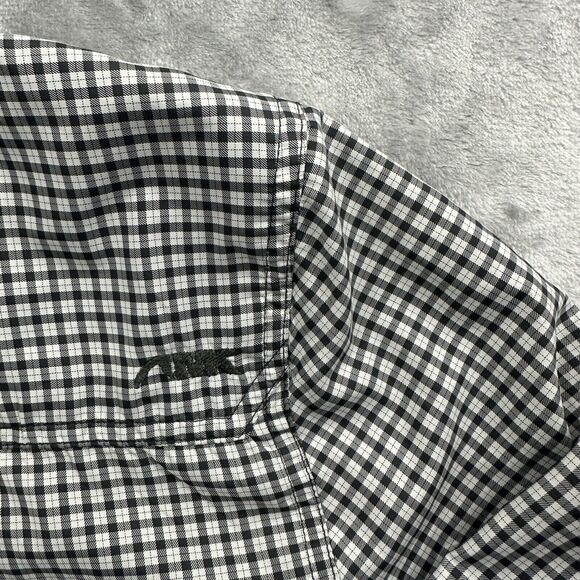 Mountain Khakis Shirt Men's Medium Black White Check Button Down Classic Fit - Picture 7 of 8